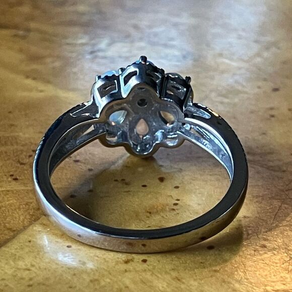 Natural Ethiopian Opal Sterling Silver Ring Size 7 - Picture 5 of 10